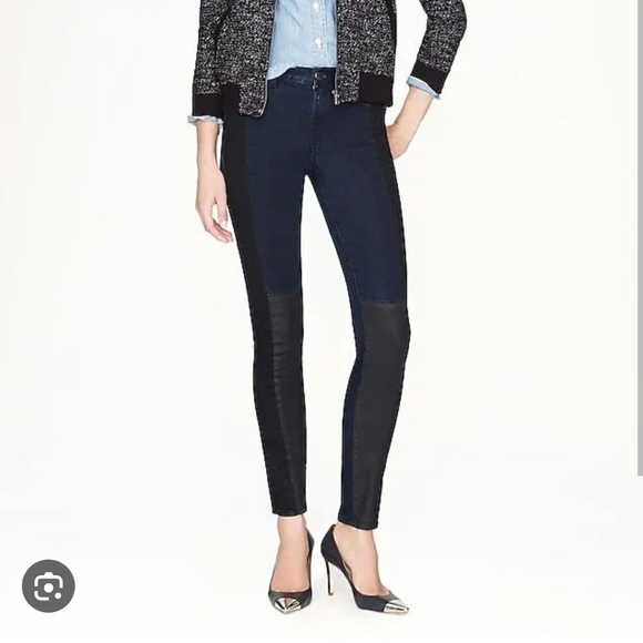 Jcrew midrise toothpick block indigo jeans size 25 - Picture 5 of 5